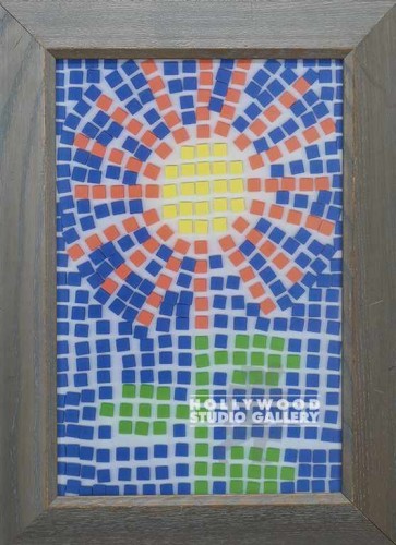 19X14 FAUX SUNFLOWER/ TILE