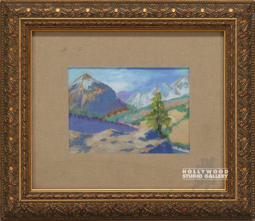 9X11 GLD ORNATE WD FRM/MOUNTAINS 2