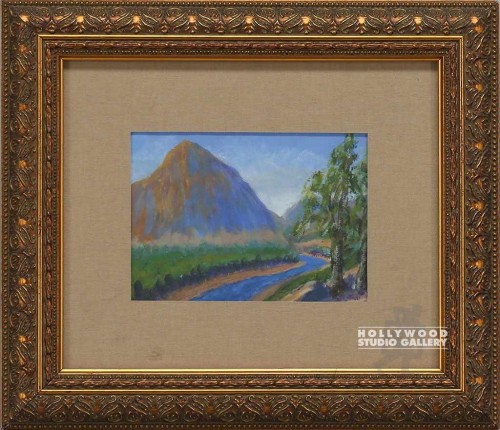 9X11 GLD ORNATE WD FRM/MOUNTAINS 3