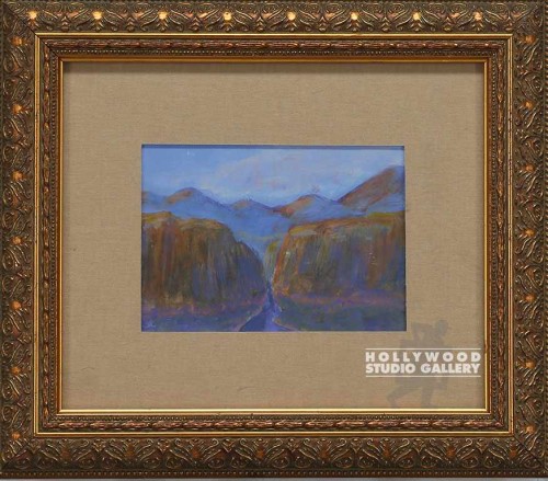 9X11 GLD ORNATE WD FRM/MOUNTAINS 4