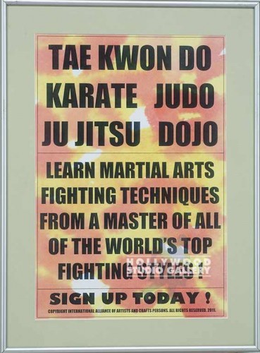 19X14 MTL FRM/TAE KWON DO/LEARN