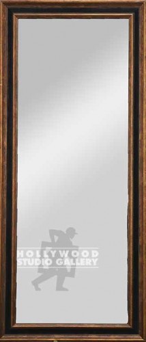 40X18 MIRROR/ANTQ.GOLD W/BLK PANEL
