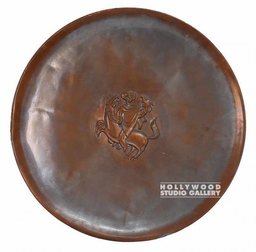 (24"DIA)MID-EAST BRASS PLATE-HORSE+
