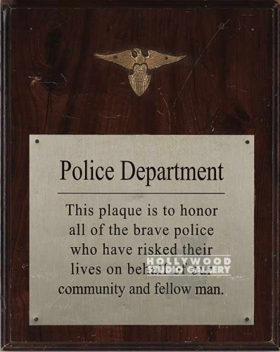 15X12 POLICE DEPARTMENT WALL PLAQUE