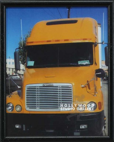 11X9 BLK FRM/CLR PHTO/ YELLOW TRUCK