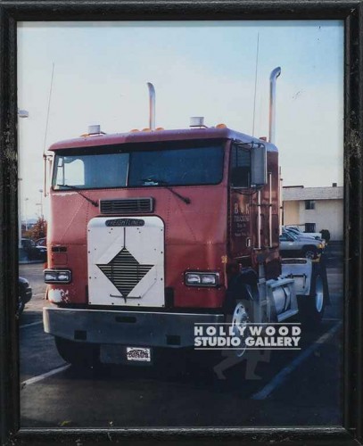 11X9 BLK FRM/CLR PHTO/ RED TRUCK