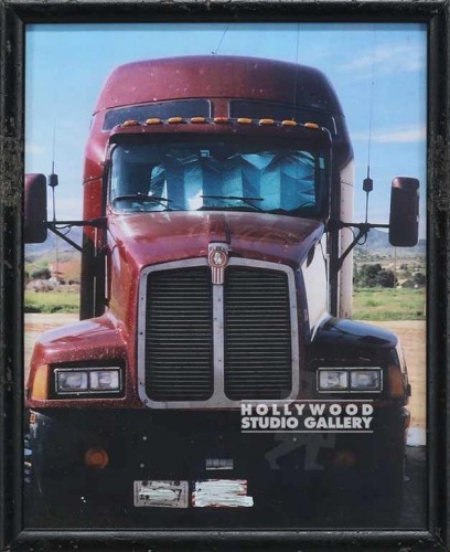 11X9 BLK FRM/CLR PHTO/ RED TRUCK