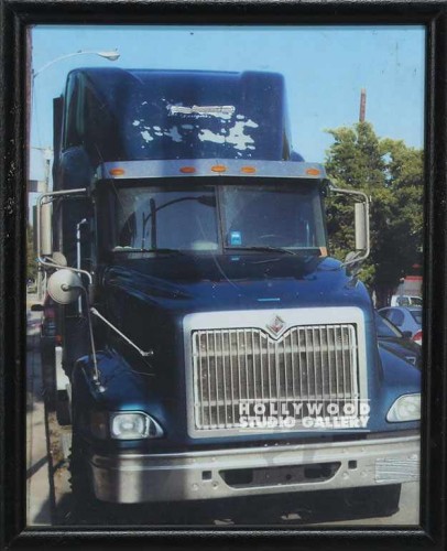 11X9 BLK FRM/CLR PHTO/ BLUE TRUCK