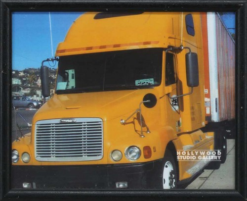 9X11 BLK FRM/CLR PHTO/ YELLOW TRUCK