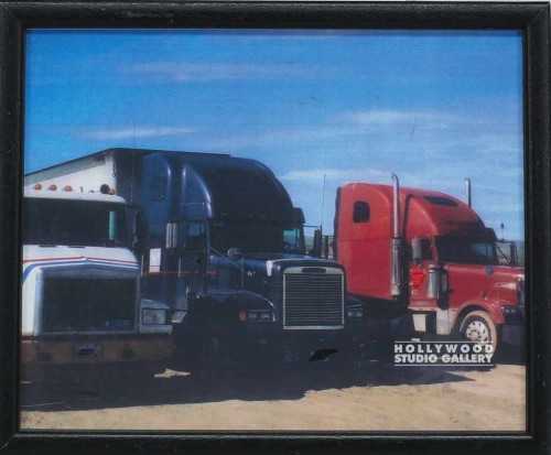 9X11BLK FRM/CLR PHTO/RED BLUE TRUK