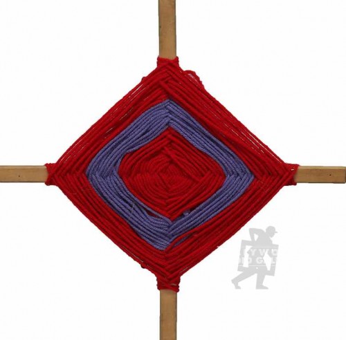15x15 Eye of God/Purple and Red