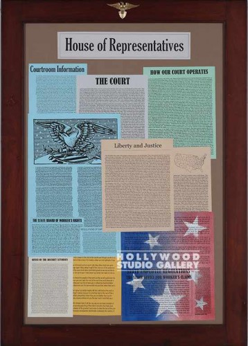41X29"THE COURT&THE COMMUNITY"EAGLE