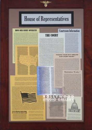 41X29 "THE COUTROOM"/EAGLE EMBLEM