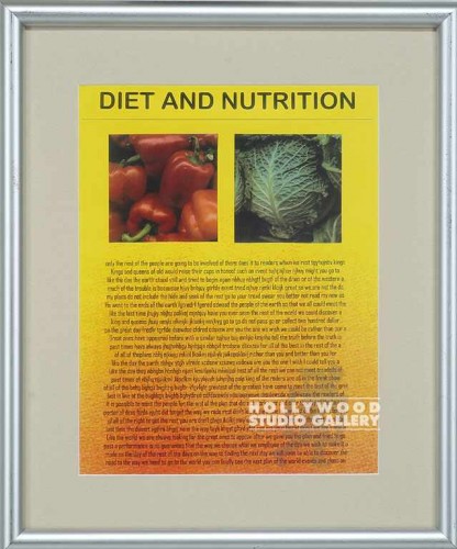 19X16 SLVR MTL FRM/DIET & NUTRITION