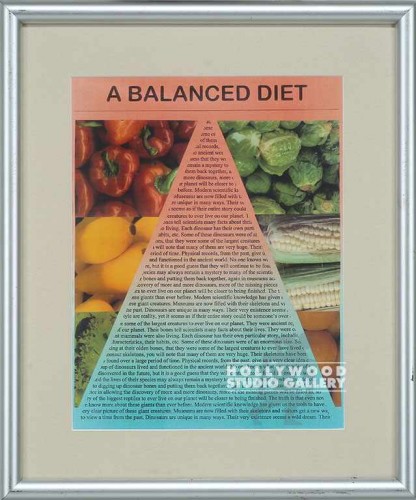 19X16 SLVR MTL FRM/ A BALANCED DIET