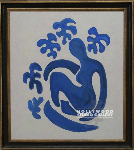 39X35 JJ MODERN BLUE NUDE/GOLD