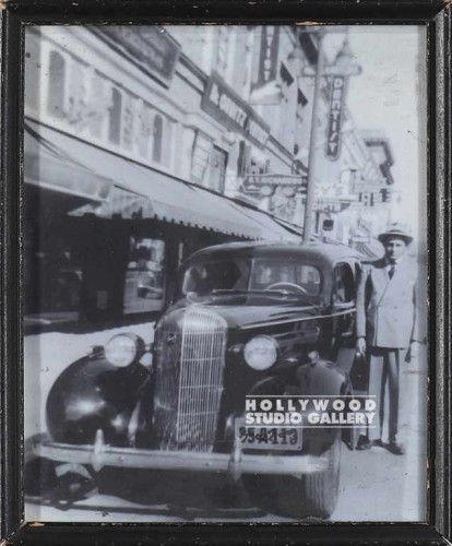 10X8BLK FRM/CLASSIC CAR/MAN W/SUIT