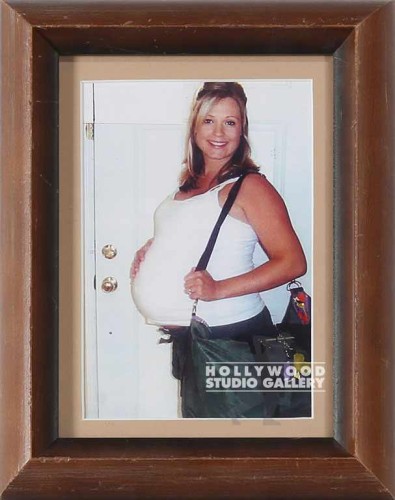 8X6 TABLETOP PREGNANT BLONDE LADY