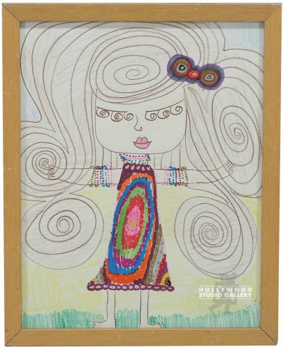 15X12 SUNNY/ GIRL W/ BIG HAIR/DRESS