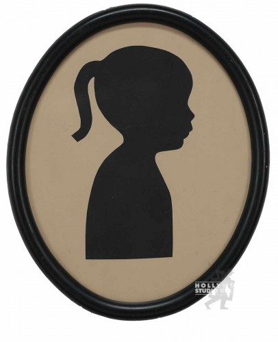 18"OVAL LIL BOY SILHOUETTE/BLCK FR