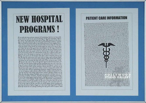 18X26 MTL FRM/NEW HOSPITAL PROGRAMS