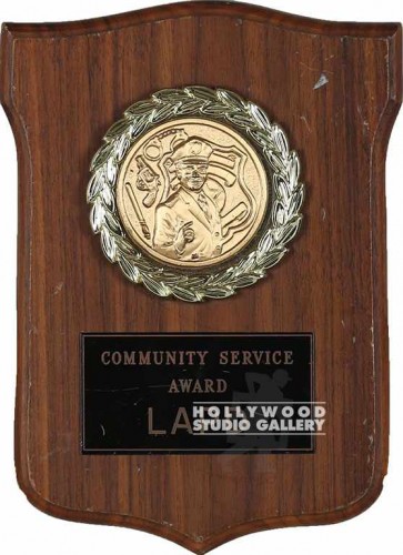 7x6 Police Service Award Wood Plaq