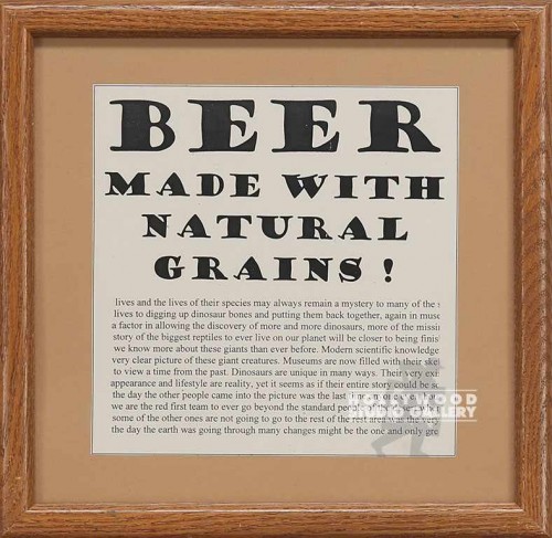 14X14 BRWN FRM/BEER MADE GRAINS