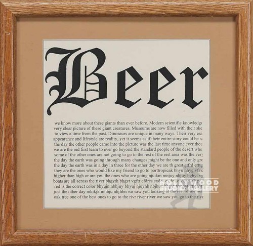 14X14 BRWN FRM/ BEER