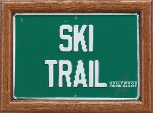 9X12 FRMD MTL GOLF SIGN/ SKI TRAIL