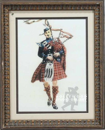 16X13 SCOT.BAGPIPER/BRNZ ORNATE