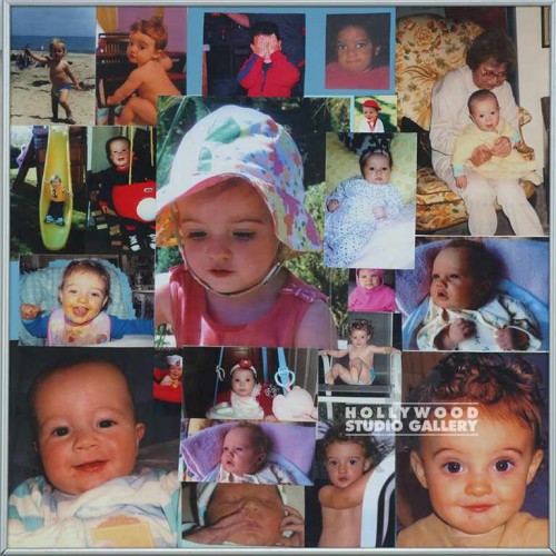 24X24MTL FRM/MULTI PHTO BABY COLAGE