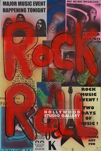 36X24UNFMD PTR/ROCK ROLL/RED LTR/JJ