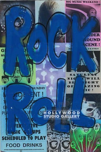 36X24UNFMD PTR/ROCK ROLL/BLU LTR/JJ