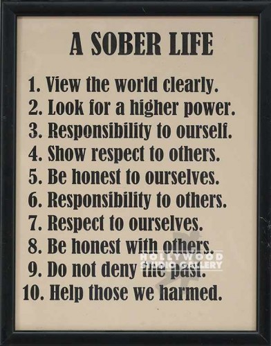 12X9 "A SOBER LIFE"  #1 -10