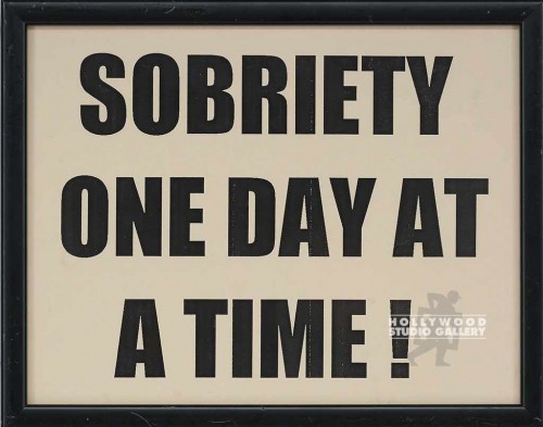 9X12 "SOBRIETY ONE DAY AT A TIME"