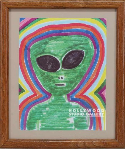 14X12 BRWN FRM/ MULTI CLRD ALIEN