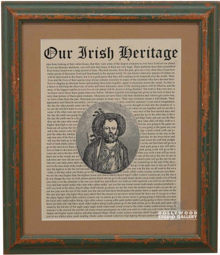 15X13WD GREEN FRM/"OUR IRISH HRTGE"