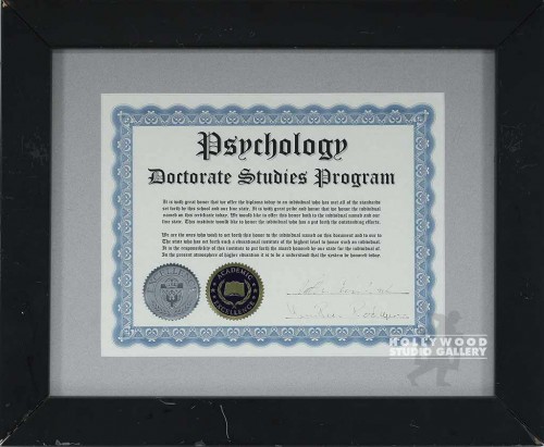 14X17 PSYCHOLOGY PROG.CERT.BLK FRM