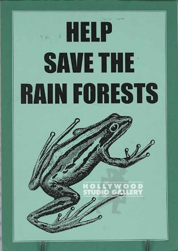 17X12UNFM PTR/HELPTHE RAIN FORESTS