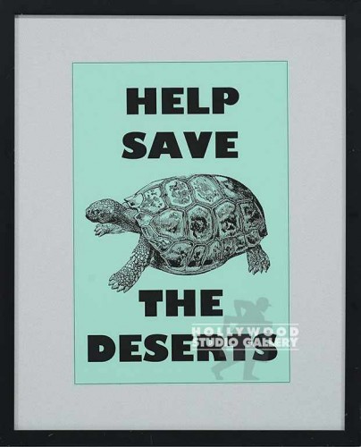 21X17 BLK FRM/HELP SAVE THE DESERTS