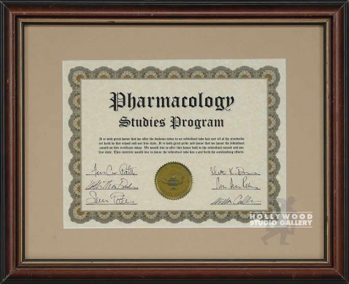 13X16 PHARMACOLOGY PROG. CERTF.