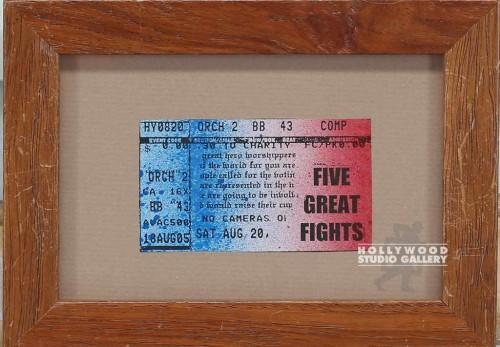 5X7 FRAMED BOXING TICKET