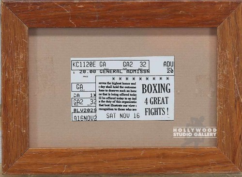 5X7 FRAMED BOXING TICKET