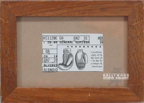 5X7 FRAMED BOXING TICKET
