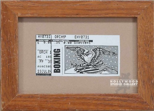 5X7 FRAMED BOXING TICKET