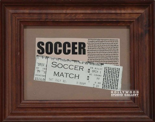 8X10 FRAMED SOCCER TICKET