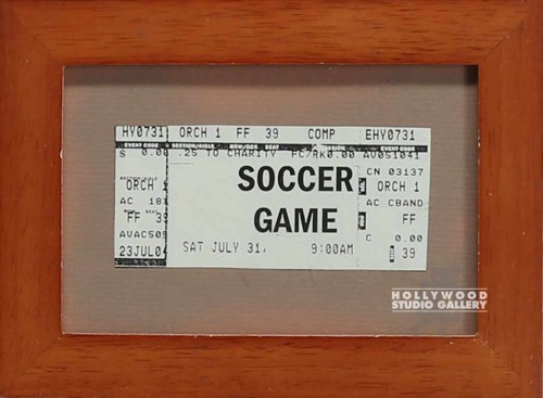 6X8 FRAMED SOCCER TICKET