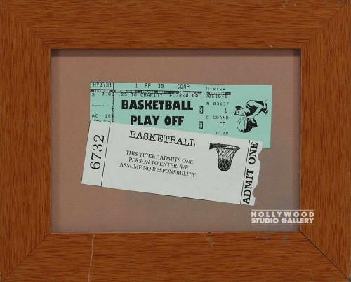 9X11 FRAMED BASKETBALL TICKET