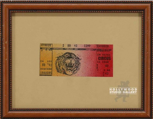 7X9 FRAMED CIRCUS TICKET