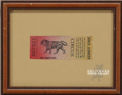7X9 FRAMED CIRCUS TICKET